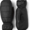 Hestra Alpine Leather Primaloft Mitt -Winter Sportswear Hestra Alpine Leather Primaloft Mitt 2023 100 Black 1