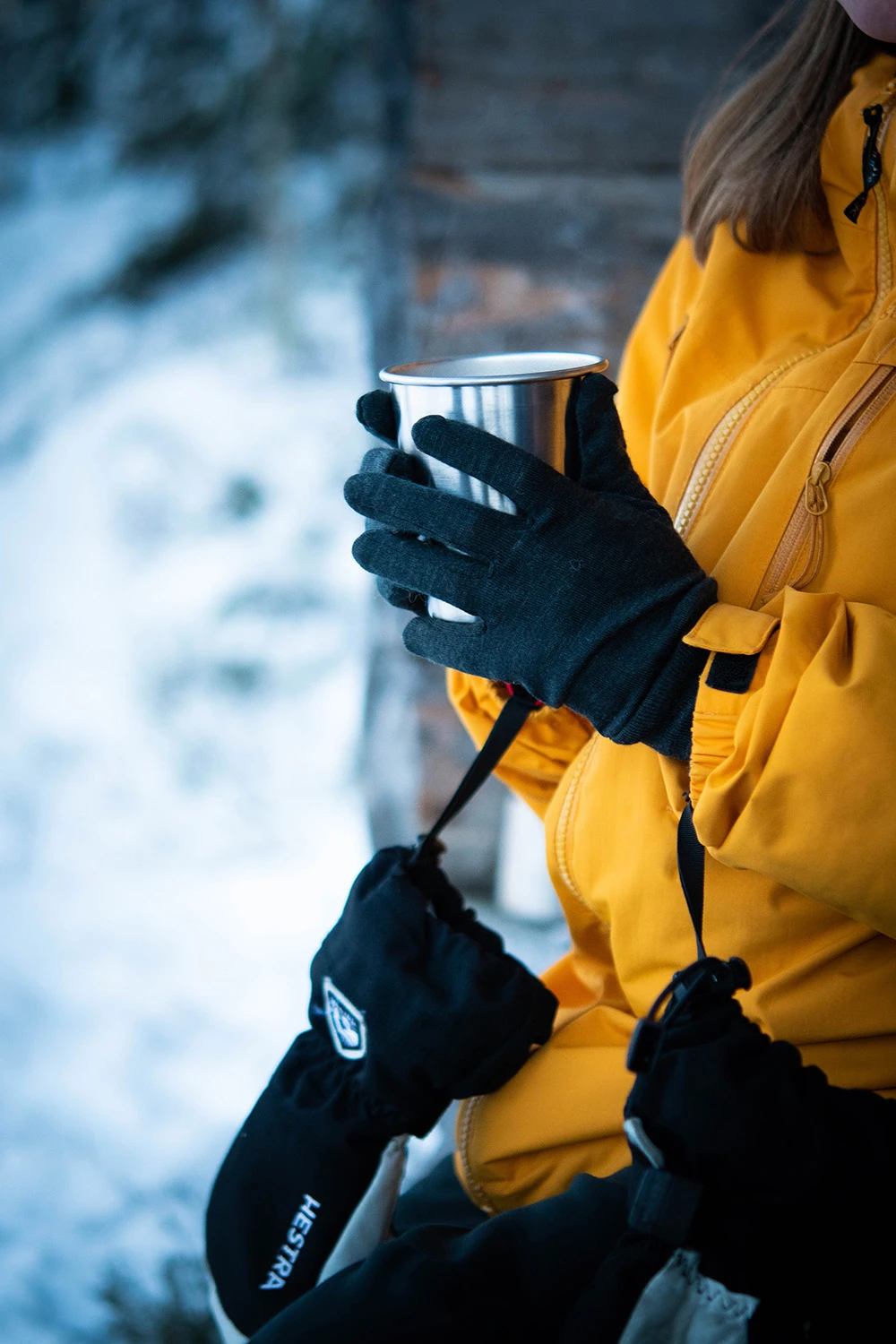 Hestra Merino Wool Liner Active - 5 Finger 6 Hestra Merino Wool Liner Active - 5 Finger - Image 4