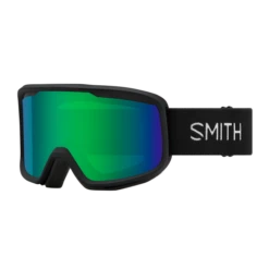 Smith Frontier Goggle - Black + Green Sol-X Mirror Lens