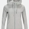 Peak Performance W Ground Zip Hoodie -Winter Sportswear Peak Performance W Ground Zip Hoodie 2020 G66046073 M03 Med Grey Mel 1 k123216 g66046073 m03 me