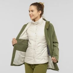 Salomon W Outlaw 3In1 Jkt -Winter Sportswear Salomon W Outlaw 3In1 Jkt 2021 Olive Night Rainy Day 5 k124071 olive night rainy day