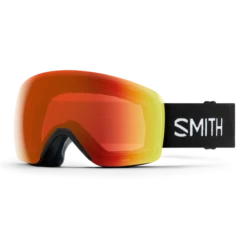 Smith Skyline Goggle - Black + ChromaPop Everyday Red Mirror Lens